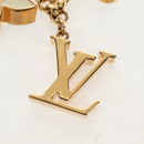 LOUIS VUITTON Bag Charm Chain Fleur de Monogram metal Gold M01413 Auth 157927M-3