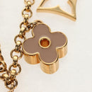 LOUIS VUITTON Bag Charm Chain Fleur de Monogram metal Gold M01413 Auth 157927M-5