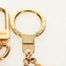 LOUIS VUITTON Bag Charm Chain Fleur de Monogram metal Gold M01413 Auth 157927M-9