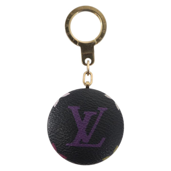 LOUIS VUITTON Monogram Multicolor Astropill Key Holder Black M51912 Auth 157928