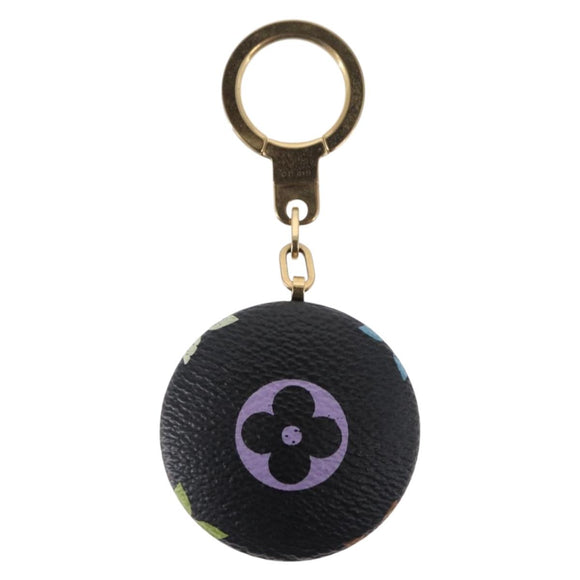 LOUIS VUITTON Monogram Multicolor Astropill Key Holder Black M51912 Auth 157928