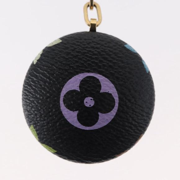 LOUIS VUITTON Monogram Multicolor Astropill Key Holder Black M51912 Auth 157928