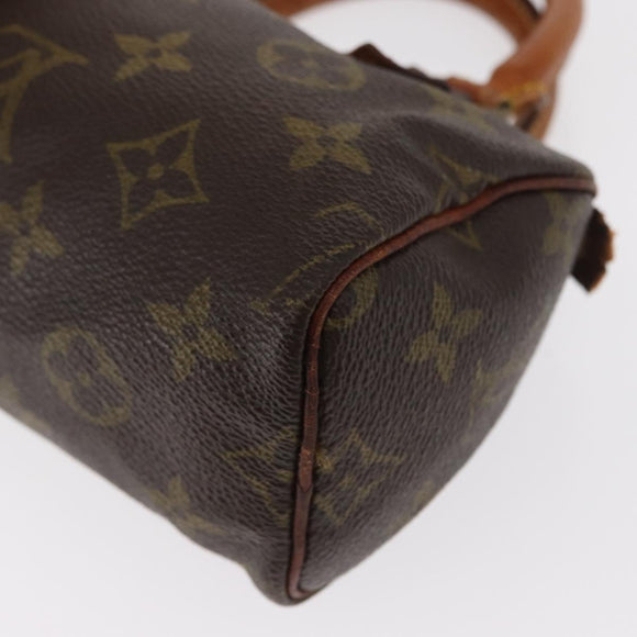 LOUIS VUITTON Monogram Mini Speedy Hand Bag M41534 LV Auth 157931