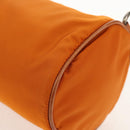PRADA Shoulder Bag Nylon Orange Silver Auth 157934V-16