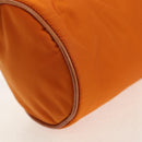 PRADA Shoulder Bag Nylon Orange Silver Auth 157934V-17