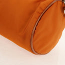 PRADA Shoulder Bag Nylon Orange Silver Auth 157934V-18