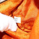 PRADA Shoulder Bag Nylon Orange Silver Auth 157934V-11