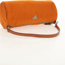PRADA Shoulder Bag Nylon Orange Silver Auth 157934V-8