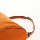 PRADA Shoulder Bag Nylon Orange Silver Auth 157934V-14