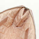 CHANEL Matelasse Pouch Lamb Skin Pink Gold CC Auth 157936M-16
