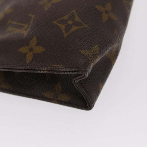 LOUIS VUITTON Monogram Poche Toilette 15 Pouch M47546 LV Auth 157939