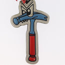 LOUIS VUITTON Monogram Comics Porte Cles Hammer Blue Silver MP3107 Auth 157940-3