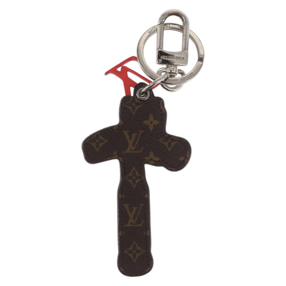 LOUIS VUITTON Monogram Comics Porte Cles Hammer Blue Silver MP3107 Auth 157940