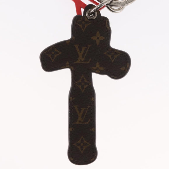 LOUIS VUITTON Monogram Comics Porte Cles Hammer Blue Silver MP3107 Auth 157940