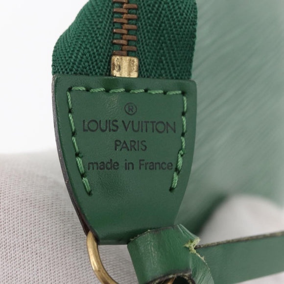 LOUIS VUITTON Epi Pochette Accessoires Accessory Pouch Green M52984 Auth 157941