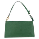LOUIS VUITTON Epi Pochette Accessoires Accessory Pouch Green M52984 Auth 157941-13