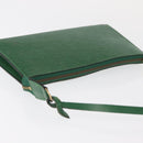 LOUIS VUITTON Epi Pochette Accessoires Accessory Pouch Green M52984 Auth 157941-6