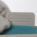 CELINE Accessory Pouch Canvas Green Silver Auth 157942-12