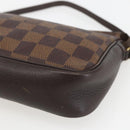 LOUIS VUITTON Damier Ebene Trousse Makeup Pouch N51982 LV Auth 157945-9