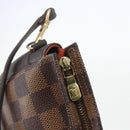 LOUIS VUITTON Damier Ebene Trousse Makeup Pouch N51982 LV Auth 157945-10