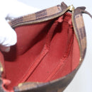 LOUIS VUITTON Damier Ebene Trousse Makeup Pouch N51982 LV Auth 157945-18