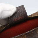 LOUIS VUITTON Damier Ebene Trousse Makeup Pouch N51982 LV Auth 157945-12