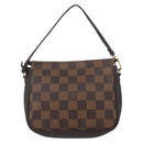 LOUIS VUITTON Damier Ebene Trousse Makeup Pouch N51982 LV Auth 157945-2