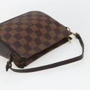 LOUIS VUITTON Damier Ebene Trousse Makeup Pouch N51982 LV Auth 157945-7