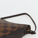 LOUIS VUITTON Damier Ebene Trousse Makeup Pouch N51982 LV Auth 157945-8