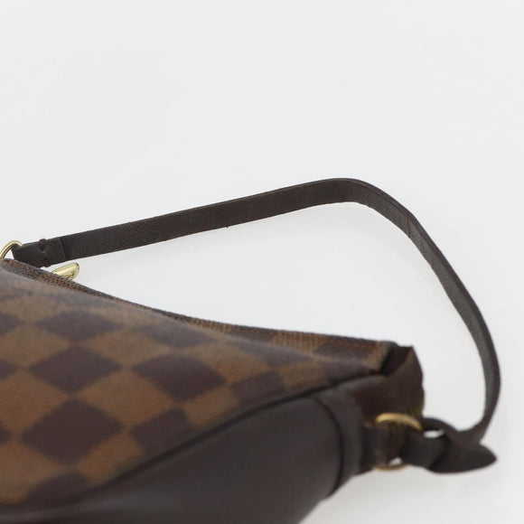 LOUIS VUITTON Damier Ebene Trousse Makeup Pouch N51982 LV Auth 157945
