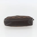 LOUIS VUITTON Damier Ebene Trousse Makeup Pouch N51982 LV Auth 157945-5