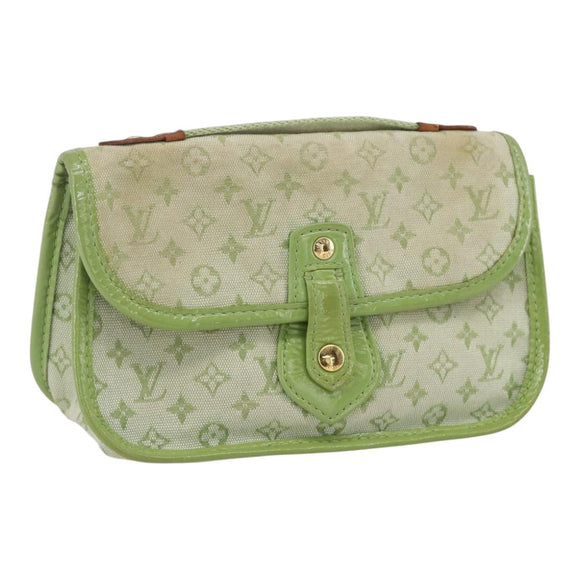 LOUIS VUITTON Monogram Mini Mini Trousse Marie Kate Green M92935 LV Auth 157946