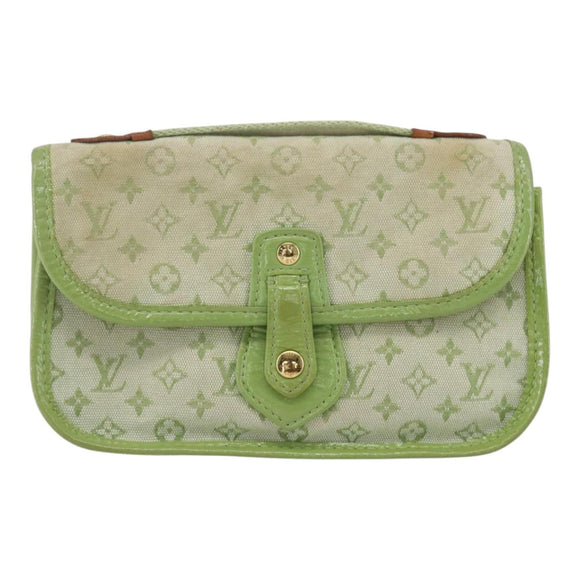 LOUIS VUITTON Monogram Mini Mini Trousse Marie Kate Green M92935 LV Auth 157946