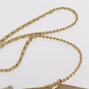 CHANEL Chain Shoulder Bag Leather Ivory Gold CC Auth 157949A-8