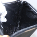 FENDI Pecan Canvas Pouch PVC Black Brown Auth 157951-18