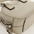 PRADA Pouch Safiano Ivory Silver Auth 157955V-15