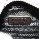 PRADA Pouch Safiano Ivory Silver Auth 157955V-23