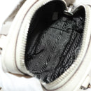 PRADA Pouch Safiano Ivory Silver Auth 157955V-10