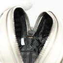 PRADA Pouch Safiano Ivory Silver Auth 157955V-24