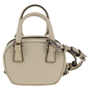 PRADA Pouch Safiano Ivory Silver Auth 157955V-2