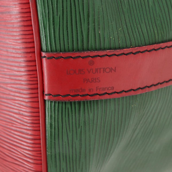 LOUIS VUITTON Epi Petit Noe Shoulder Bag Bicolor Green Red M44147 LV Auth 157957