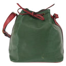 LOUIS VUITTON Epi Petit Noe Shoulder Bag Bicolor Green Red M44147 LV Auth 157957-13
