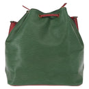 LOUIS VUITTON Epi Petit Noe Shoulder Bag Bicolor Green Red M44147 LV Auth 157957-2
