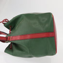 LOUIS VUITTON Epi Petit Noe Shoulder Bag Bicolor Green Red M44147 LV Auth 157957-4