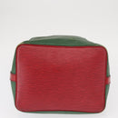 LOUIS VUITTON Epi Petit Noe Shoulder Bag Bicolor Green Red M44147 LV Auth 157957-5