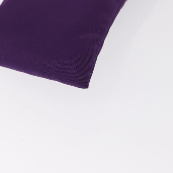 PRADA Glasses Pouch Nylon Purple Gold Auth 157958