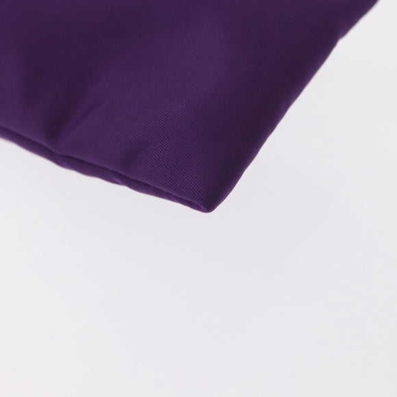 PRADA Glasses Pouch Nylon Purple Gold Auth 157958