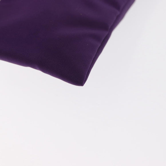 PRADA Glasses Pouch Nylon Purple Gold Auth 157958