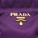 PRADA Glasses Pouch Nylon Purple Gold Auth 157958-9