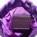 PRADA Glasses Pouch Nylon Purple Gold Auth 157958-10